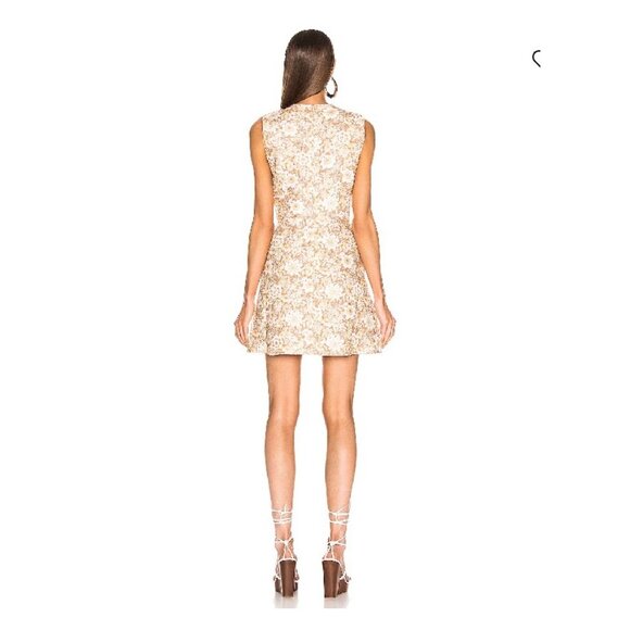 ZIMMERMANN Zippy Lace Up Short Dress in Wallpaper Floral Size 1 - Picture 2 of 5